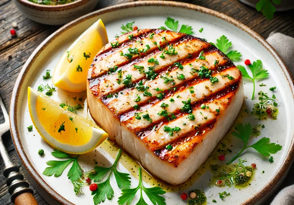 Lemon Garlic Grilled Swordfish